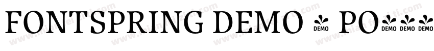 FONTSPRING DEMO - PO字体转换